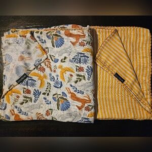 Pair Of Dockatot Viscose Bamboo Blend Swaddle Blankets